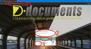 Pagina Login del servizio di fatturazione elettronica DDocuments